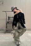 MUTEDANCE 24 Spring/Summer Velvet Embroidered Top MD-MD24SS43-HEI Black